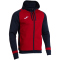 JOMA Lider Kapuzen-Trainingsjacke Kinder 603 - rot/marineblau 104
