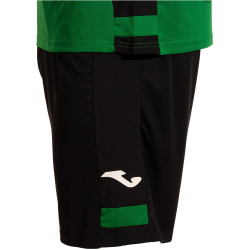 JOMA Lider Trainingsshirt + Shorts Set 451 - grün/schwarz M