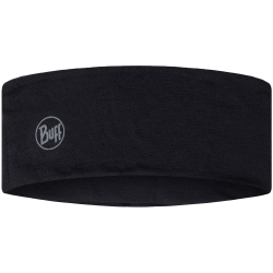 BUFF Merino Lightweight Stirnband 999 - solid black