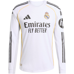 adidas Real Madrid Authentic langarm Heimtrikot 2025/26 Herren