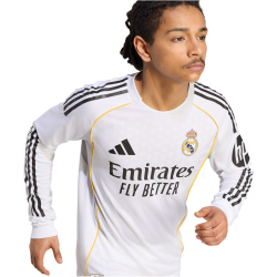 adidas Real Madrid Authentic langarm Heimtrikot 2025/26 Herren