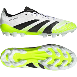 adidas Predator League 2G/3G AG Fußballschuhe JI1165 - cloud white/core black/lucid lemon 42 2/3