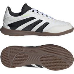 adidas Predator League IN Fußballschuhe Kinder JR7024 - cloud white/core black/lucid lemon 30