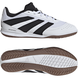 adidas Predator Club Sala IN Fußballschuhe Kinder JR7026 - cloud white/core black/lucid lemon 30