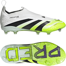 adidas Predator Elite Laceless FG Fußballschuhe Kinder JP9912 - cloud white/core black/lucid lemon 34