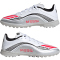 adidas F50 Messi League TF Multinocken-Fußballschuhe Kinder JP7456 - cloud white/lucid red/silver met. 33
