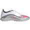 adidas F50 Messi League TF Multinocken-Fußballschuhe JP7448 - cloud white/lucid red/silver met. 43 1/3