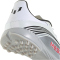 adidas F50 Messi League TF Multinocken-Fußballschuhe JP7448 - cloud white/lucid red/silver met. 43 1/3