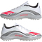 adidas F50 Messi League TF Multinocken-Fußballschuhe JP7448 - cloud white/lucid red/silver met. 43 1/3