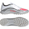 adidas F50 Messi League TF Multinocken-Fußballschuhe JP7448 - cloud white/lucid red/silver met. 43 1/3