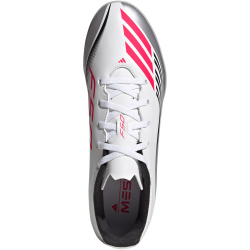 adidas F50 Messi Club TF Multinocken-Fußballschuhe JP7445 - cloud white/lucid red/silver met. 40