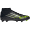 adidas F50 League Mid-Top FG/MG Fußballschuhe JI0887 - core black/iron met./lucid lemon 44 2/3