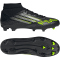 adidas F50 League Mid-Top FG/MG Fußballschuhe JI0887 - core black/iron met./lucid lemon 44 2/3