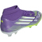 adidas F50 League Mid-Top FG/MG Fußballschuhe JI0886 - purple rush/cloud white/lucid lemon 43 1/3