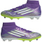 adidas F50 League Mid-Top FG/MG Fußballschuhe JI0886 - purple rush/cloud white/lucid lemon 43 1/3