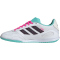 adidas Super Sala Competition III IN Fußballschuhe Kinder JR5400 - cloud white/aurora black/flash aqua 29