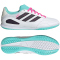 adidas Super Sala Competition III IN Fußballschuhe JR5397 - cloud white/aurora black/flash aqua 39 1/3