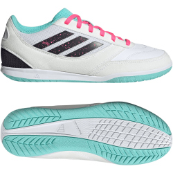 adidas Top Sala Competition II IN Fußballschuhe Kinder JR5392 - cloud white/aurora black/flash aqua 34