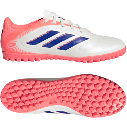 adidas Copa Pure III Club TF Multinocken-Fußballschuhe JR2894 - off white/lucid blue/signal coral 40