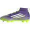 adidas F50 League Mid-Top FG/MG Fußballschuhe Kinder JI3547 - purple rush/cloud white/lucid lemon 38
