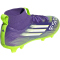 adidas F50 League Mid-Top FG/MG Fußballschuhe Kinder JI3547 - purple rush/cloud white/lucid lemon 38