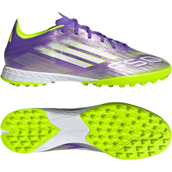 adidas F50 Pro TF Multinocken-Fußballschuhe JH7665 - purple rush/cloud white/lucid lemon 41 1/3