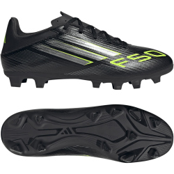 adidas F50 Club FG/MG Fußballschuhe JI0047 - core black/iron met./lucid lemon 42