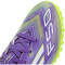 adidas F50 Club TF Multinocken-Fußballschuhe Kinder JI0039 - purple rush/cloud white/lucid lemon 28.5