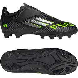 adidas F50 Club FG/MG Fußballschuhe Kinder JI0037 - core black/iron met./lucid lemon 38