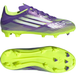 adidas F50 League FG/MG Fußballschuhe Kinder JH7747 - purple rush/cloud white/lucid lemon 33