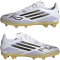 adidas F50 League FG/MG Fußballschuhe Kinder JH7745 - cloud white/core black/gold met. 30.5