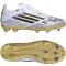 adidas F50 League FG/MG Fußballschuhe Kinder JH7745 - cloud white/core black/gold met. 30.5