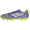 adidas F50 League Laceless FG/MG Fußballschuhe Kinder JH7743 - purple rush/cloud white/lucid lemon 30
