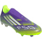 adidas F50 League Laceless FG/MG Fußballschuhe JH7734 - purple rush/cloud white/lucid lemon 44