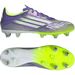 adidas F50 League SG Stollen-Fußballschuhe JH7732 - purple rush/cloud white/lucid lemon 47 1/3