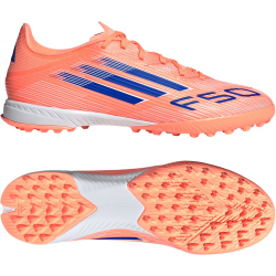 adidas F50 League TF Multinocken-Fußballschuhe JH7723 - beam orange/lucid blue/cloud white 43 1/3