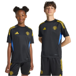 adidas Manchester United European Trainingstrikot 2025/26 Kinder JP3137 - black/hi-res blue/tribe yellow 128