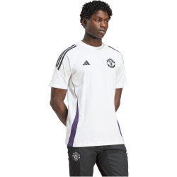 adidas Manchester United Tiro T-Shirt 2025/26 Herren JP3098 - white/aurora plum/black XS