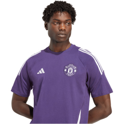 adidas Manchester United Tiro T-Shirt 2025/26 Herren JP3097 - aurora plum/white S