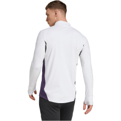 adidas Manchester United Trainings-Sweatshirt 2025/26 Herren JP3125 - white/aurora plum/black S