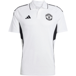 adidas Manchester United Competition Poloshirt 2025/26 Herren JP3106 - white/black/aurora plum XS