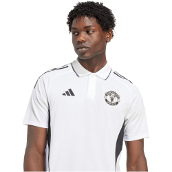 adidas Manchester United Competition Poloshirt 2025/26 Herren JP3106 - white/black/aurora plum XS