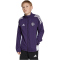 adidas Manchester United Präsentationsjacke 2025/26 Kinder JP3129 - aurora plum/white/black 140