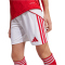 adidas FC Arsenal Heimshorts 2025/26 Kinder JI9528 - white/better scarlet 128