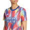 adidas FC Arsenal Aufwärmshirt 2025/26 Damen JJ1798 - victory blue/pure ruby/bright yellow/bright cyan S