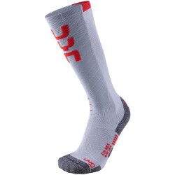 UYN Evo Race Skisocken aus Natex Damen light grey/red 35-36