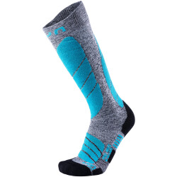 UYN Pro Race Skisocken Damen grey melange/turquoise 35-36