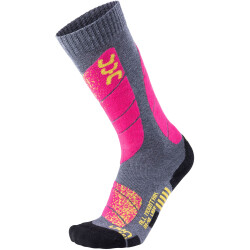 UYN All Mountain Skisocken Damen medium grey melange/pink...