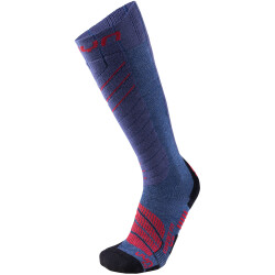UYN Skisocken Comfort Fit Herren jeans melange/red 39-41
