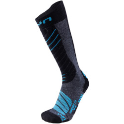 UYN Skisocken Comfort Fit Herren medium grey melange/azur...